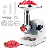 Geepas electric meat grinder, capacity 1 kg. White