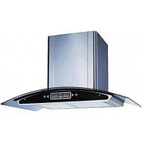AG 90cm glass kitchen hood   digital screen