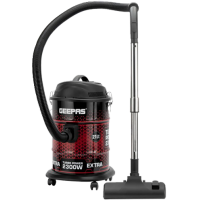  Geepas 2300 W Vacuum Cleaner, 21 L Dust Bag Capacity, Anti-Rust Metallic Body| Powerful Suction And Blower Function GVC19018